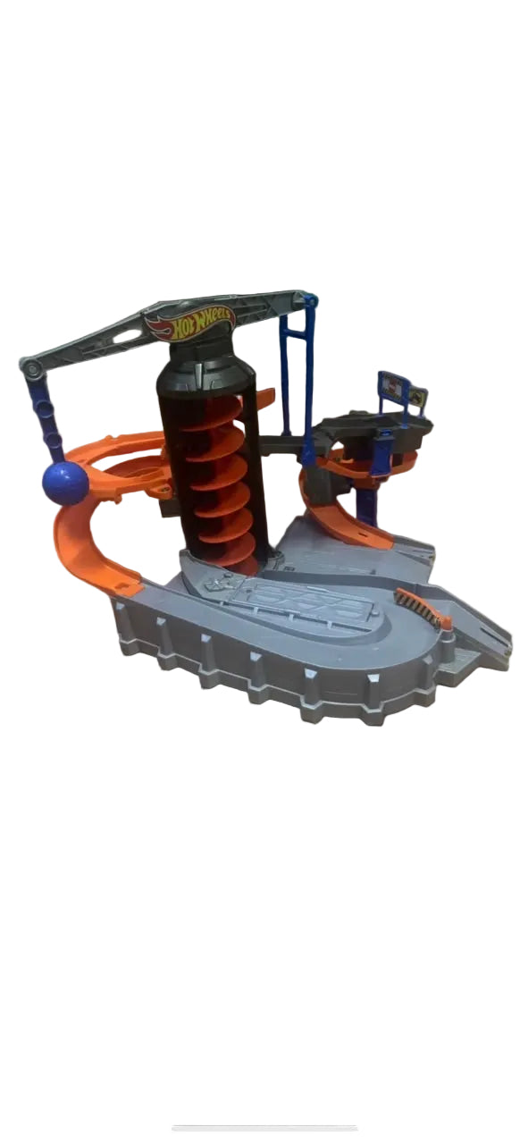 Hot Wheels Construction Zone Chaos Motorized Playset (Pre-Assembled / Used)